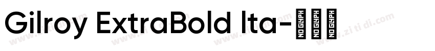 Gilroy ExtraBold lta字体转换